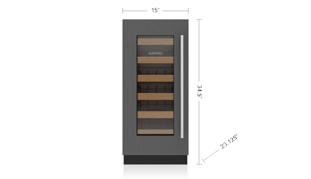 Sub-Zero DEU1550WAL 15" Designer Undercounter Wine Storage - Panel Ready