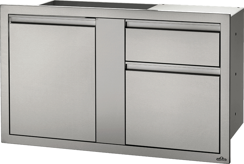 Napoleon Bbq BI42241D1W 42" X 24" Large Door & Waste Bin Drawer Waste Bin Drawer , Stainless Steel