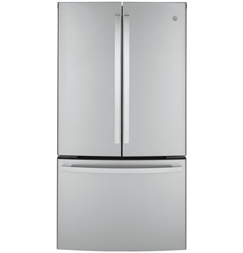 Ge Appliances GWE23GYNFS Ge® Energy Star® 23.1 Cu. Ft. Counter-Depth Fingerprint Resistant French-Door Refrigerator