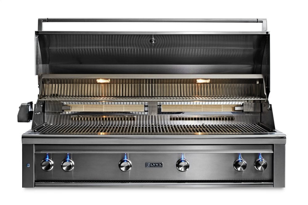 Lynx L54TRNG 54" Lynx Professional Built In Grill With 1 Trident And 3 Ceramic Burners And Rotisserie, Ng