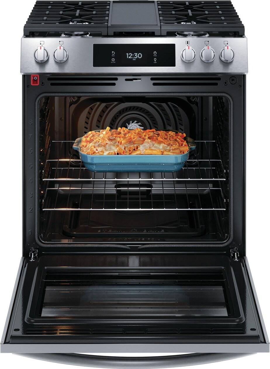 Frigidaire GCFG3060BF Frigidaire Gallery 30" Front Control Gas Range With Total Convection