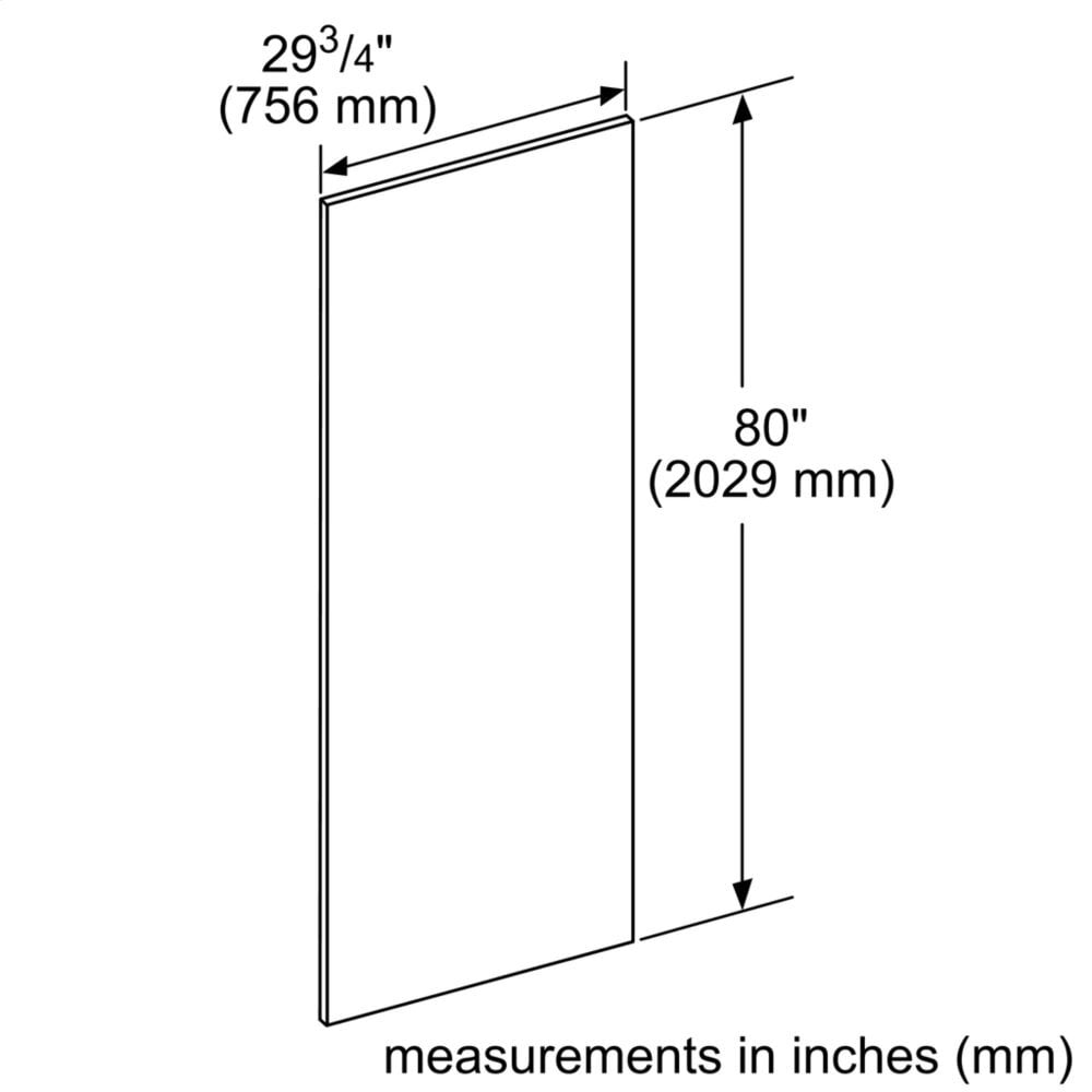 Thermador TFL30IR905 30'' Flush Ss Panel, No Holes