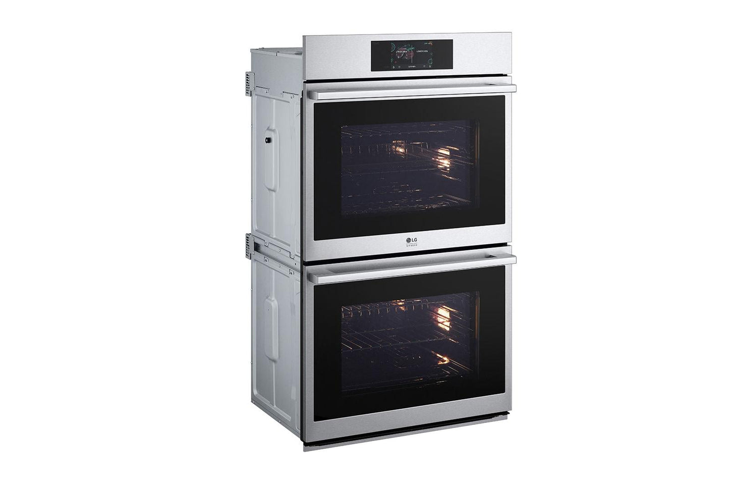 Lg WDES9428F Lg Studio 9.4 Cu. Ft. Smart Instaview® Electric Double Built-In Wall Oven With Air Fry & Steam Sous Vide