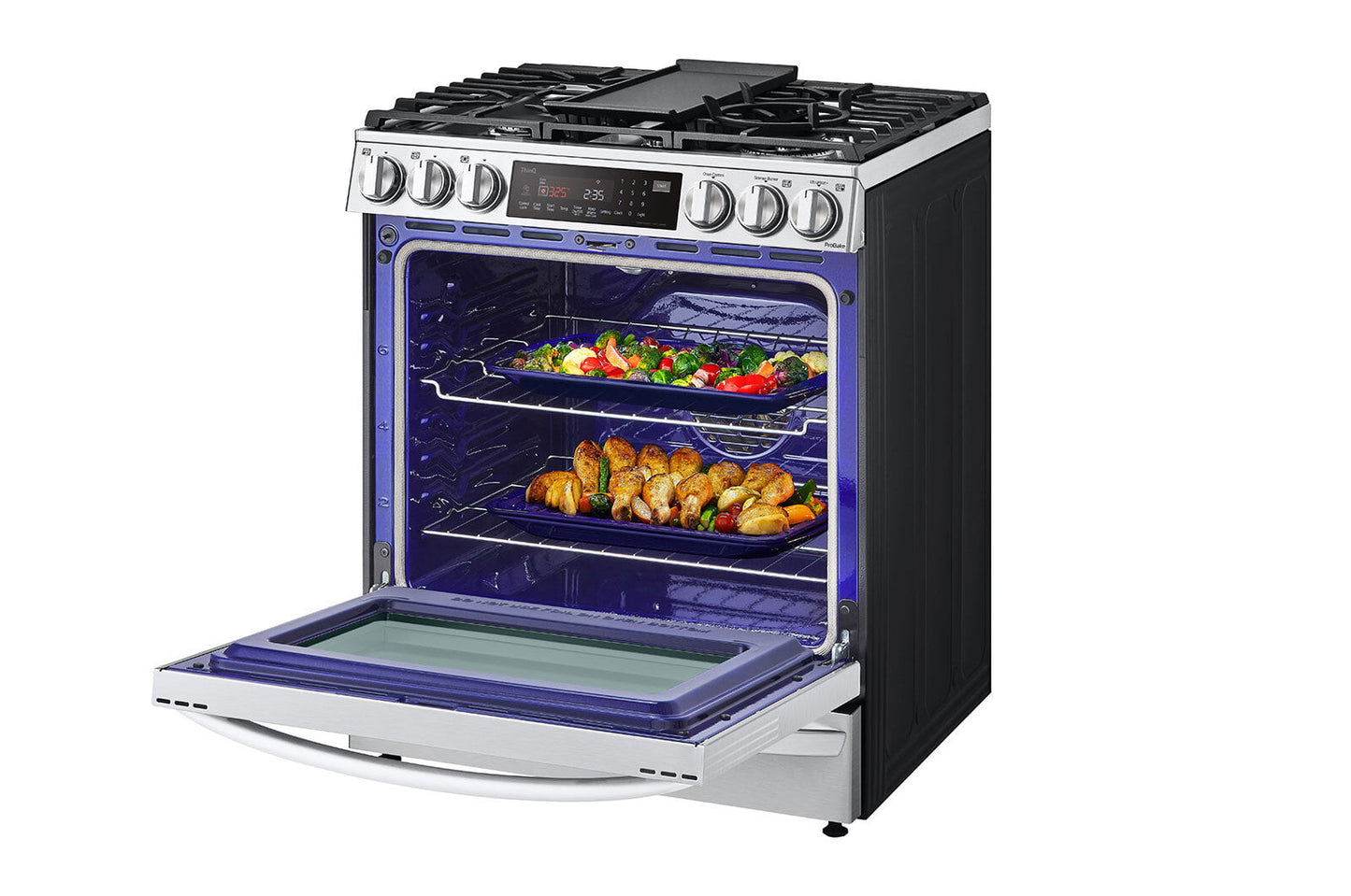 Lg LSGL6337F 6.3 Cu Ft. Smart Wi-Fi Enabled Probake Convection® Instaview® Gas Slide-In Range With Air Fry