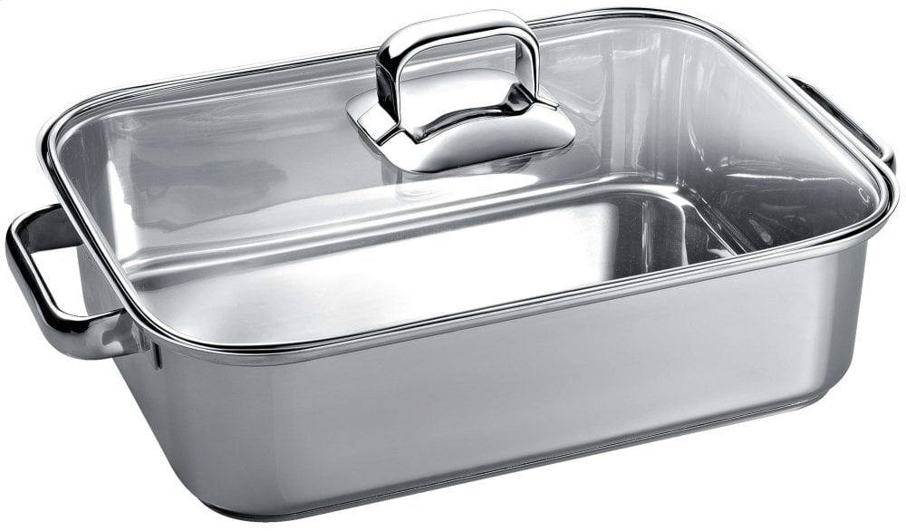 Thermador TROASTERT Stainless Steel Roasting Pan With Glass Lid 10