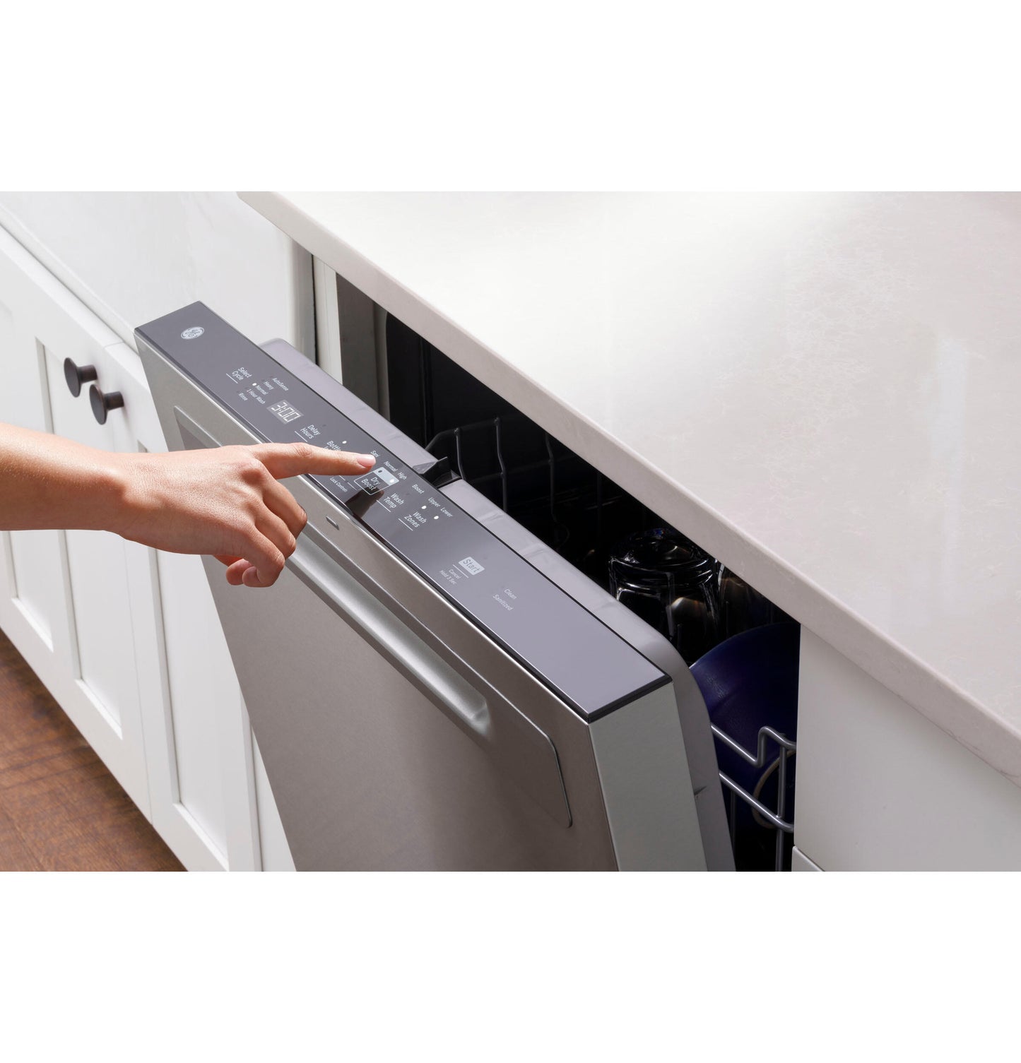 Ge Appliances GDP630PMRES Ge® Top Control With Plastic Interior Dishwasher With Sanitize Cycle & Dry Boost