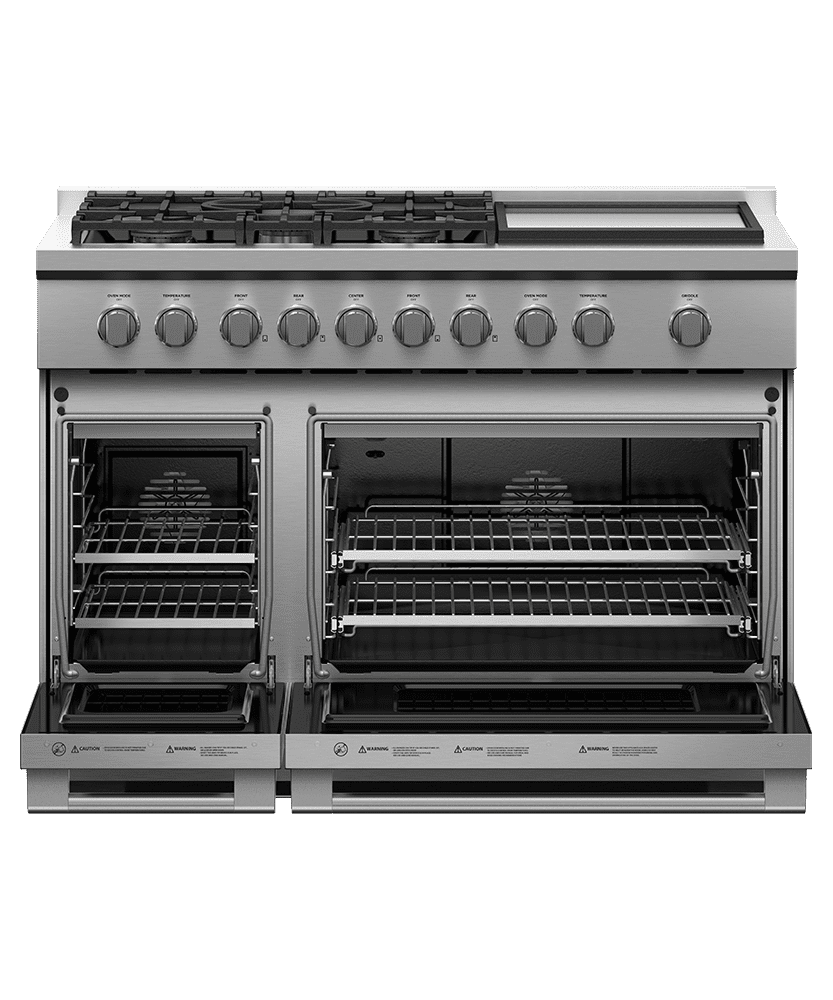 Fisher & Paykel RGV3485GDN Gas Range, 48", 5 Burners With Griddle