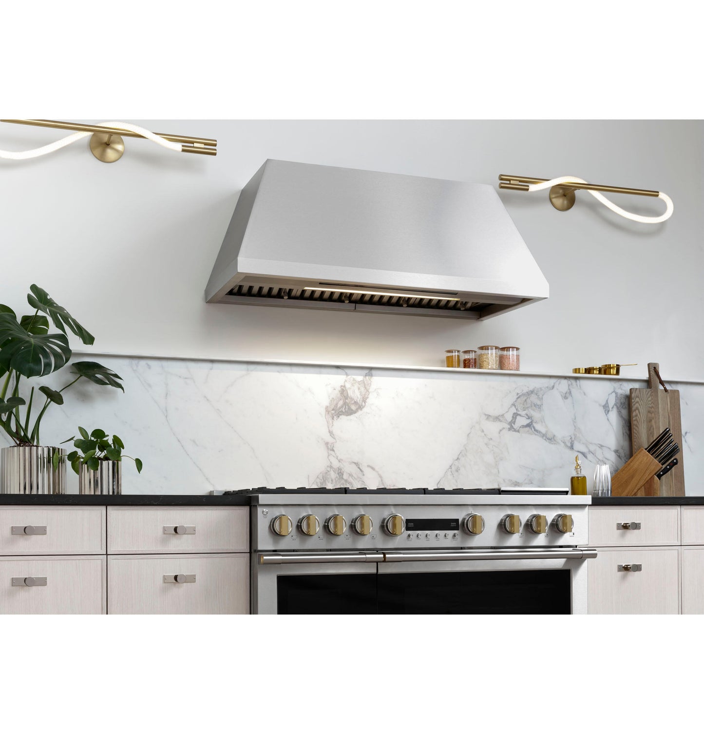 Monogram ZVW1480SPSS Monogram 48" Stainless Steel Professional Hood With Quietboost&#8482; Blower