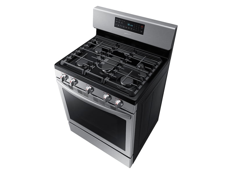 Samsung NX58T7511SS 5.8 Cu. Ft. Freestanding Gas Range With Air Fry And Convection In Stainless Steel