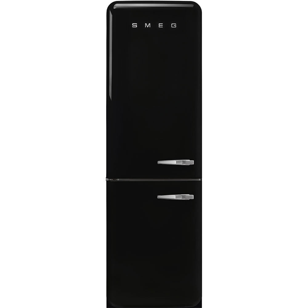 Smeg FAB32ULBL3 '50S Style No Frost' Fridge-Freezer, Black, Left Hand Hinge, 60 Cm (Approx 24")