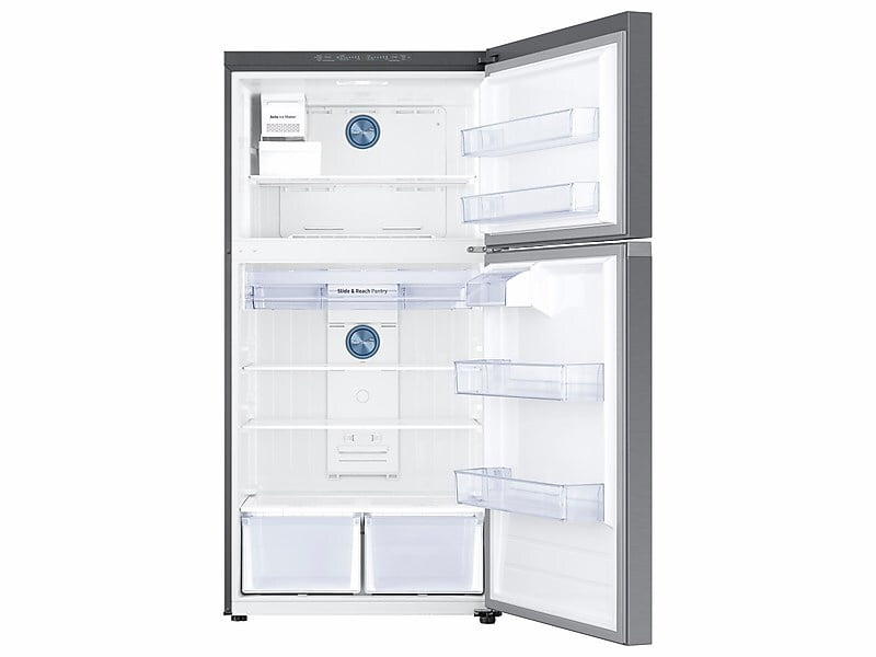 Samsung RT21M6215SR 21 Cu. Ft. Top Freezer Refrigerator With Flexzone&#8482; And Ice Maker In Stainless Steel