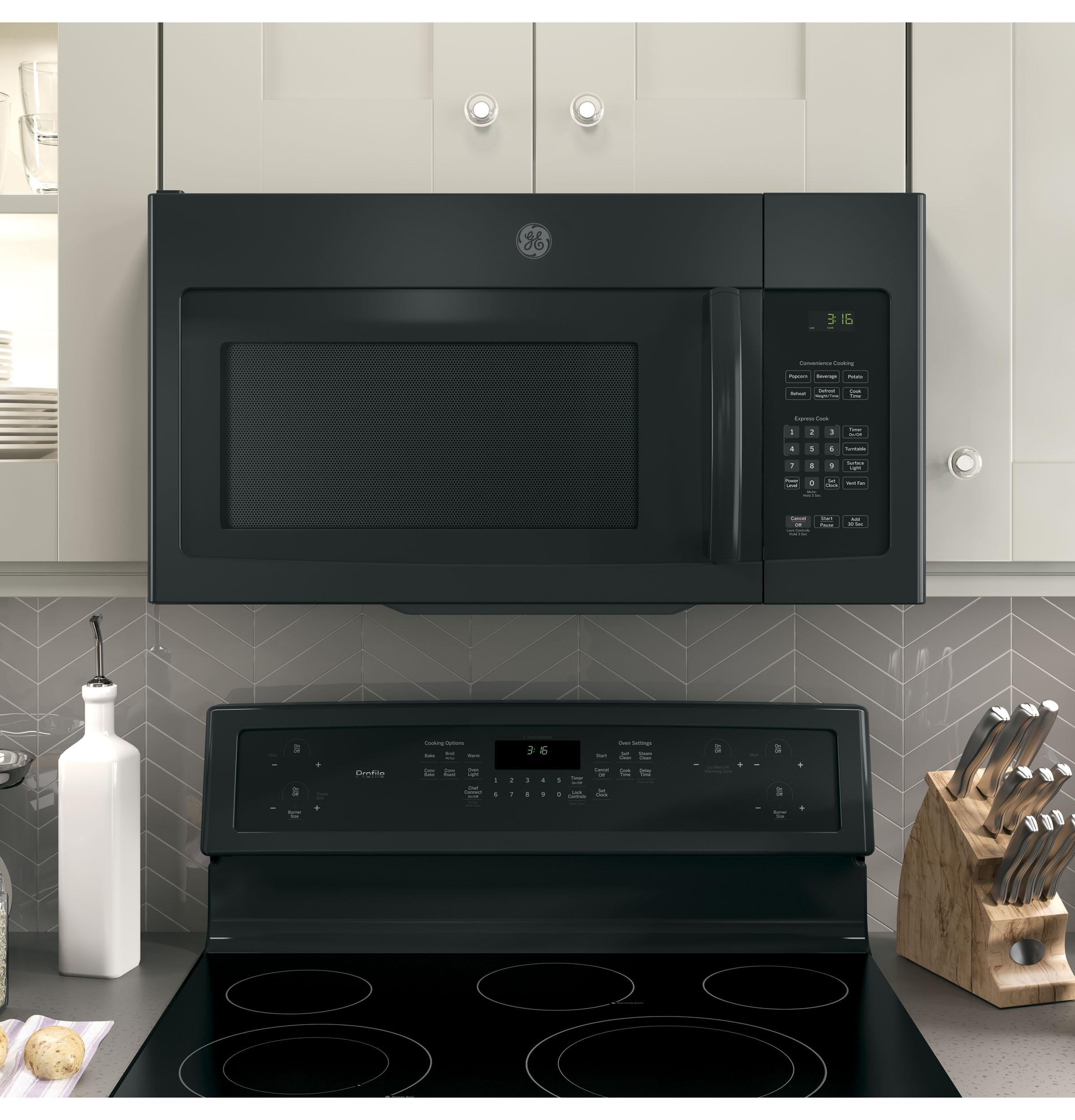 GE 1.6 cu. ft. Over-the-Range Microwave in Stainless Steel