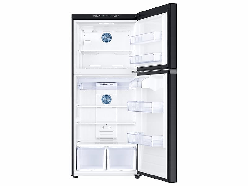 Samsung RT18M6213SG 18 Cu. Ft. Top Freezer Refrigerator With Flexzone&#8482; In Black Stainless Steel