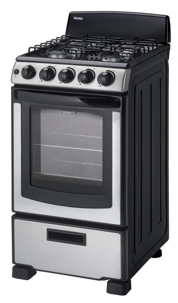 Danby DR202BSSGLP Danby Designer 20 Free Standing Gas Range Stainless Steel