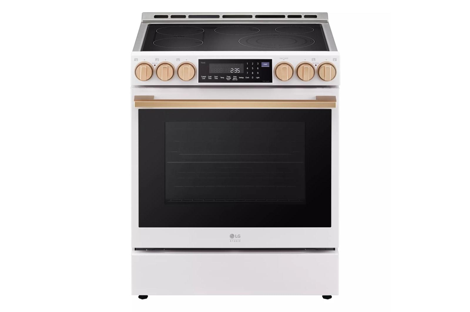 Lg LSES6338N Lg Studio 6.3 Cu. Ft. Instaview® Electric Slide-In Range With Probake Convection® And Air Fry