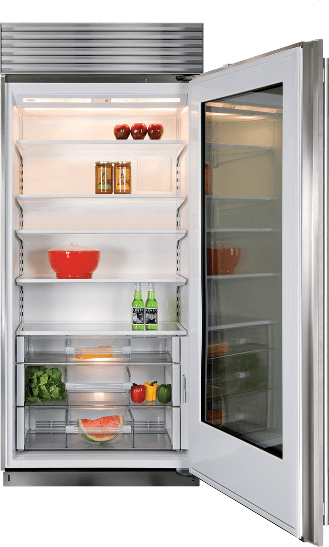 Sub-Zero BI36RASPHLH 36" Classic Refrigerator With Glass Door