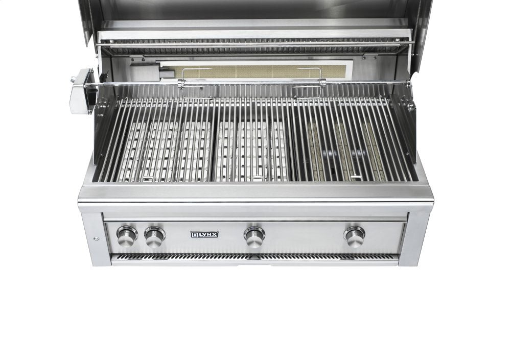 Lynx L36TRFLP 36" Lynx Professional Freestanding Grill With 1 Trident And 2 Ceramic Burners And Rotisserie, Lp