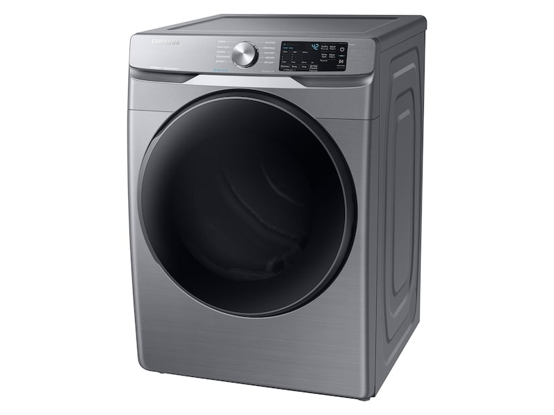 Samsung DVE45R6100P 7.5 Cu. Ft. Electric Dryer With Steam Sanitize+ In Platinum