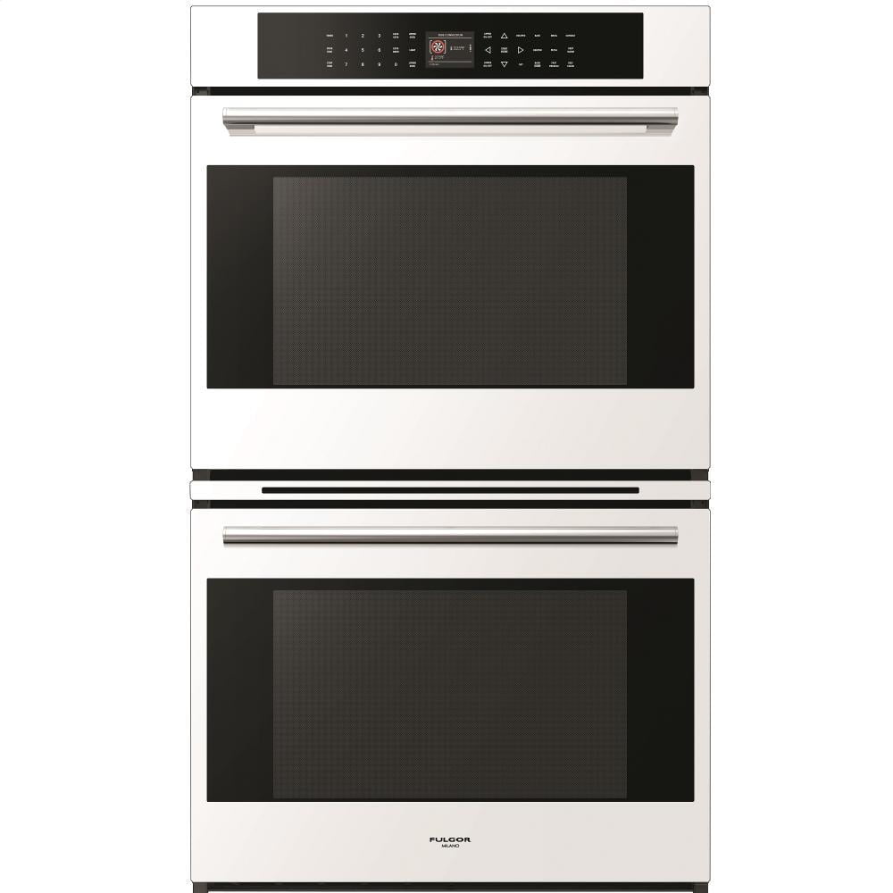 Fulgor Milano F7DP30B1 30'' Self Cleaning Double Wall Oven - Stainless Steel - Black