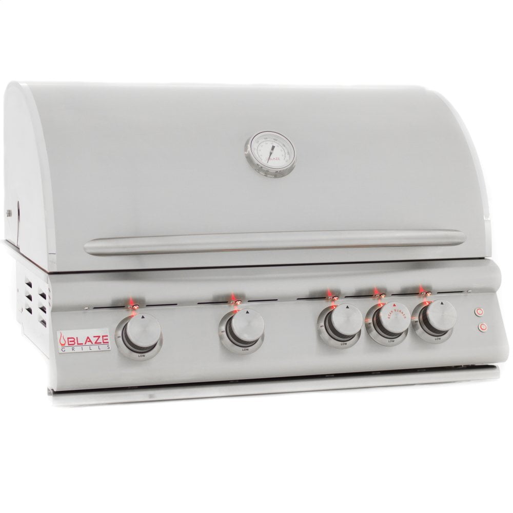 Blaze Grills BLZ4LTE2LP Blaze 32 Inch 4-Burner Lte Gas Grill With Rear Burner And Built-In Lighting System, With Fuel Type - Propane