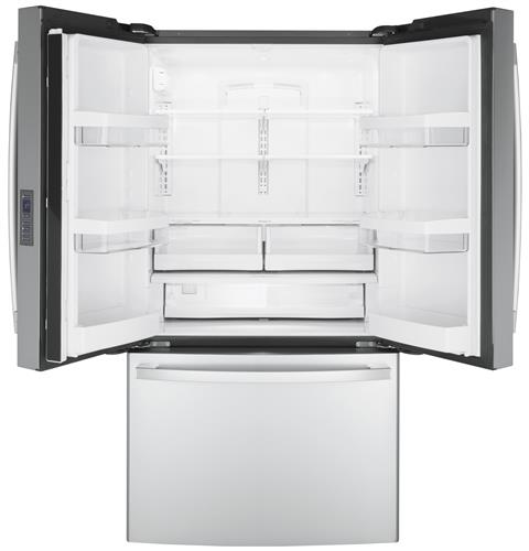 Ge Appliances GWE23GYNFS Ge® Energy Star® 23.1 Cu. Ft. Counter-Depth Fingerprint Resistant French-Door Refrigerator