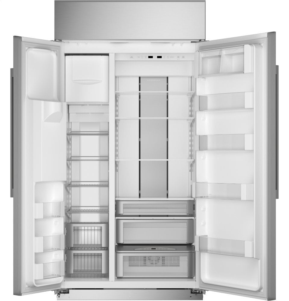 Monogram ZISS420DNSS Monogram 42" Smart Built-In Side-By-Side Refrigerator With Dispenser