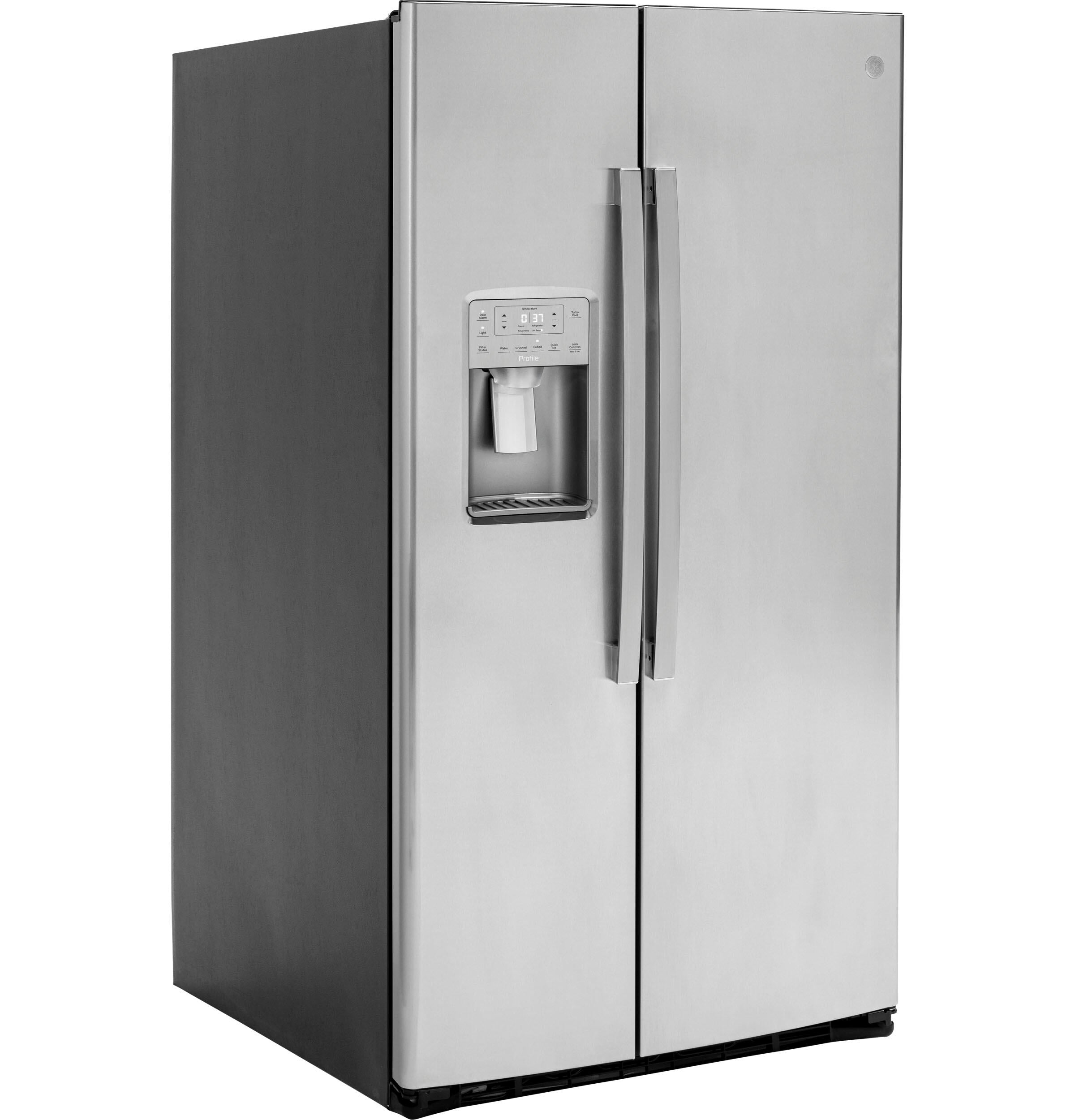Ge Appliances PSE25KYHFS Side By Side Freestanding Refrigerator 