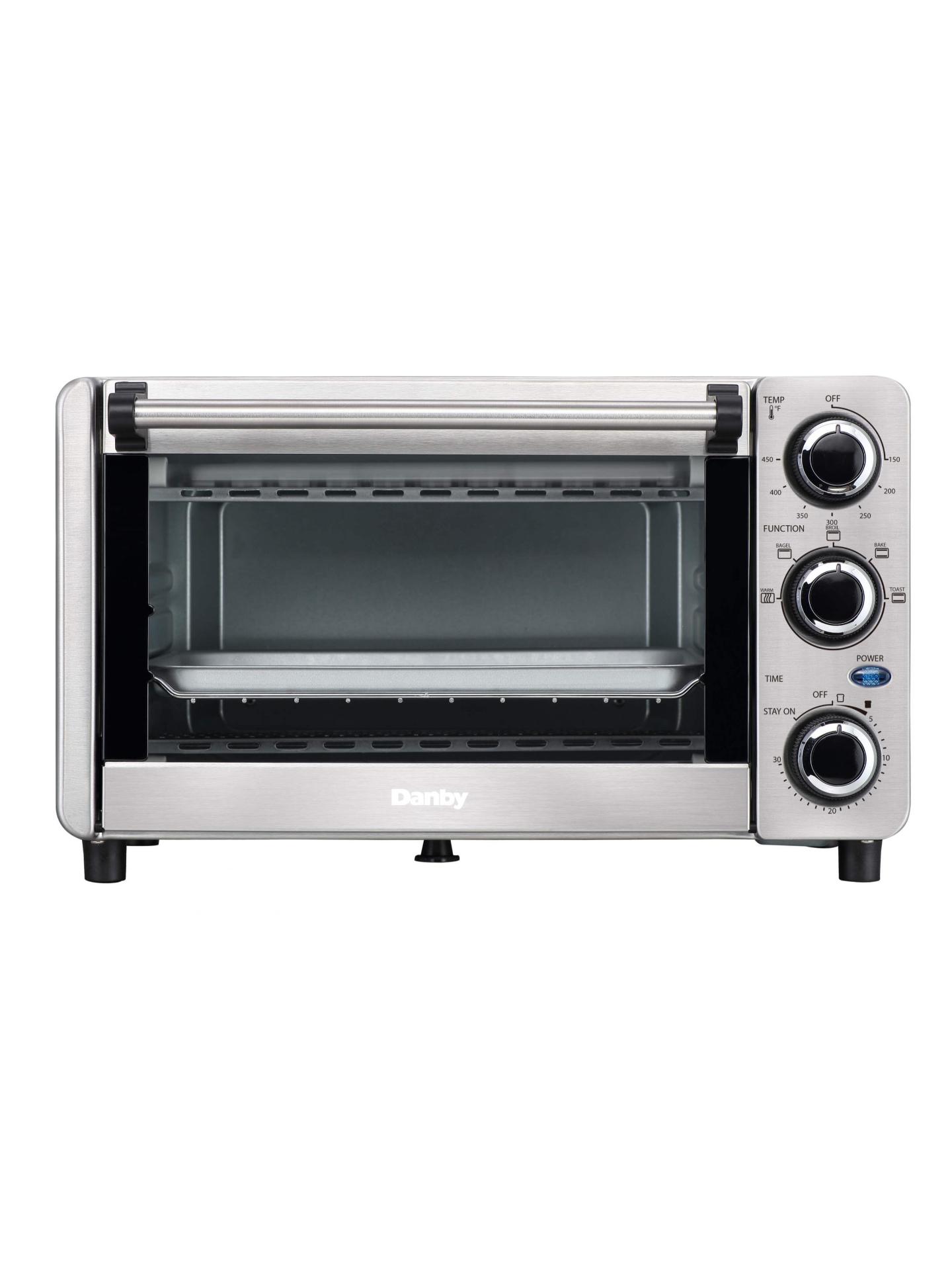 Danby DBTO0412BBSS Danby 0.4 Cu Ft/12L 4 Slice Countertop Toaster Oven