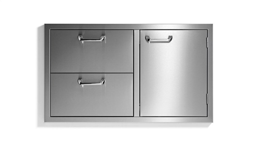 Lynx LSA636 36" Storage Door & Double Drawer Combo - Sedona By Lynx Series