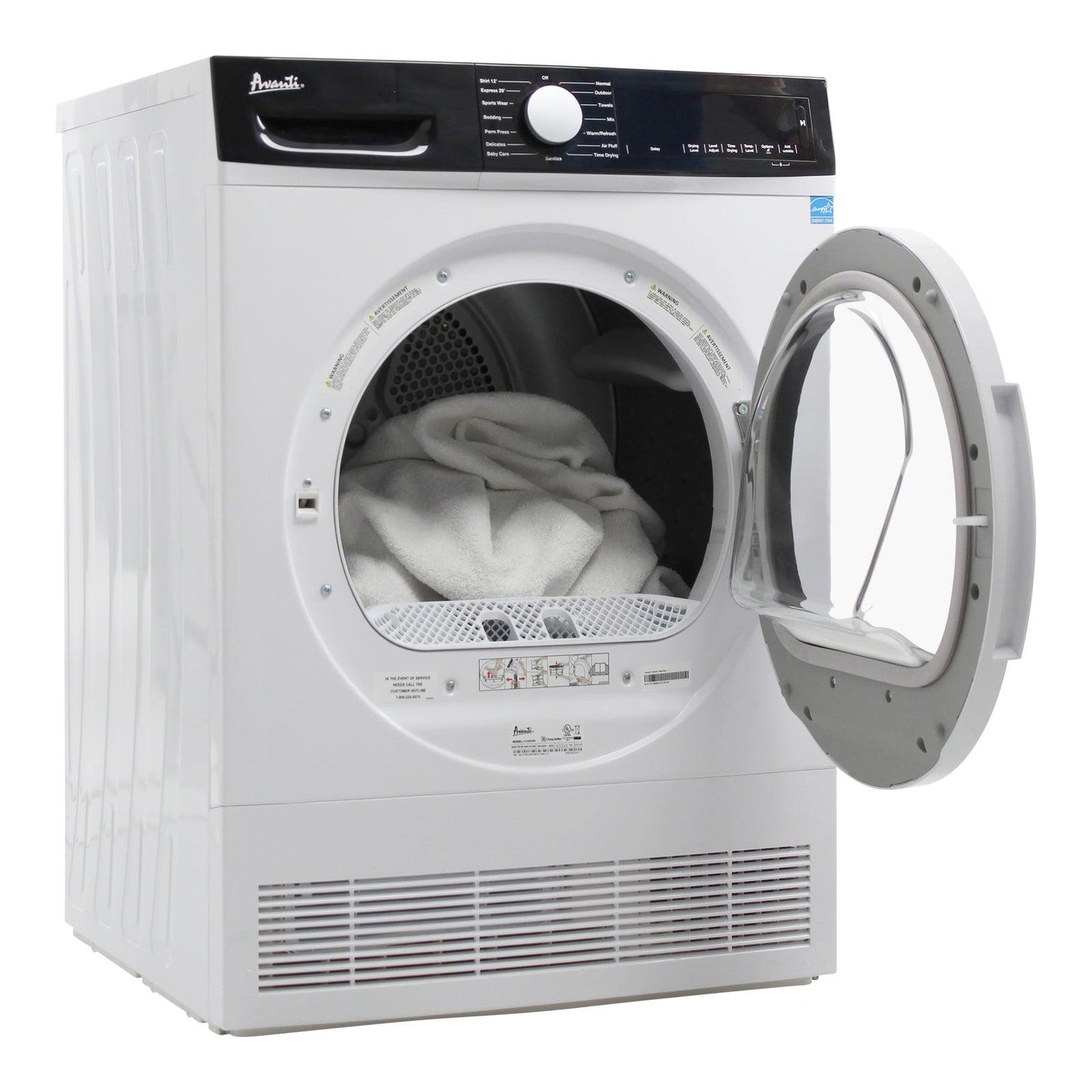 Avanti FLD40V0W 4.0 Cu. Ft. Front Load Dryer