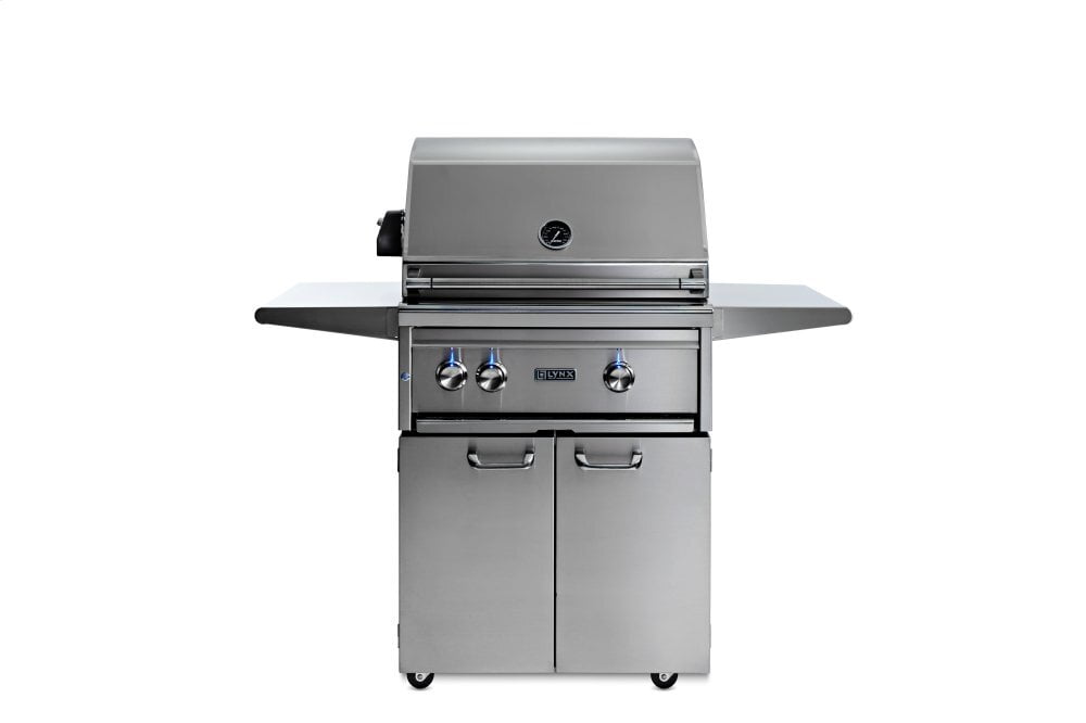 Lynx L27TRFLP 27" Lynx Professional Freestanding Grill With 1 Trident And 1 Ceramic Burner And Rotisserie, Lp