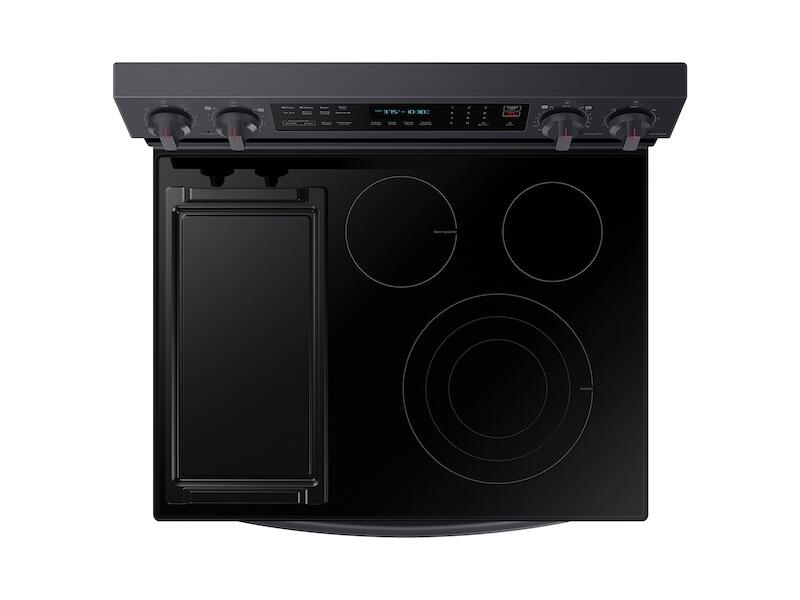 Samsung NE63A6711SG 6.3 Cu. Ft. Smart Freestanding Electric Range With No-Preheat Air Fry, Convection+ & Griddle In Black Stainless Steel