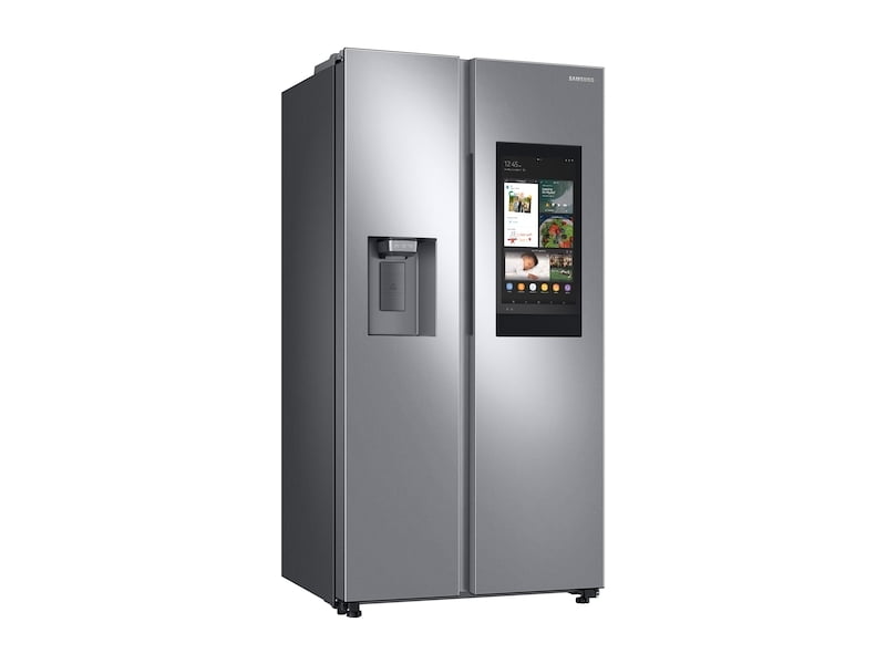 Samsung RS22T5561SR 22 Cu. Ft. Counter Depth Side-By-Side Refrigerator With Touch Screen Family Hub&#8482; In Stainless Steel