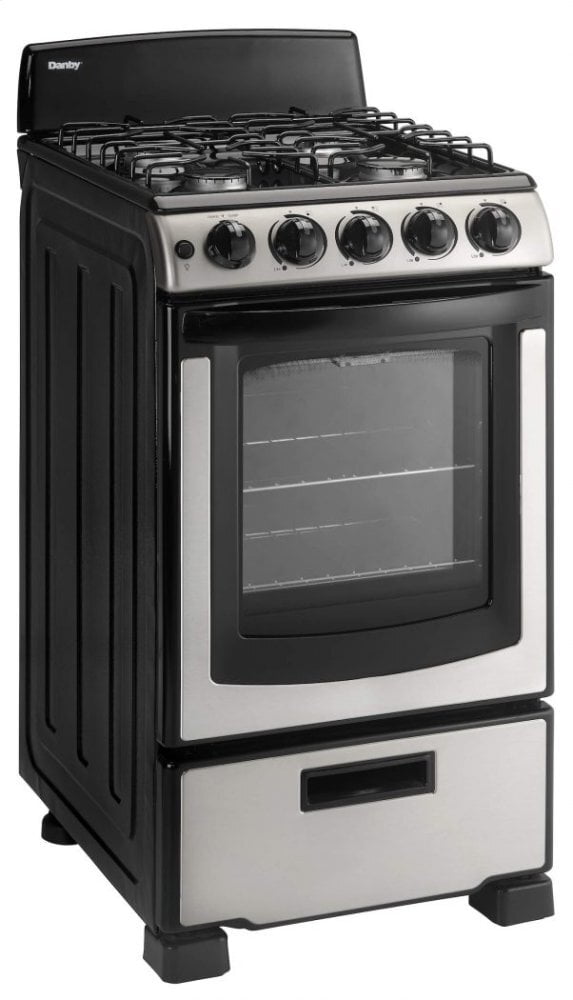 Danby DR202BSSGLP Danby Designer 20 Free Standing Gas Range Stainless Steel