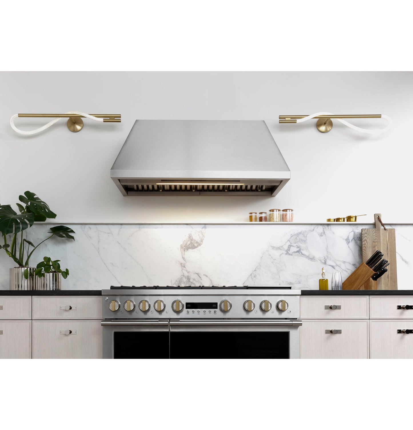 Monogram ZVW1480SPSS Monogram 48" Stainless Steel Professional Hood With Quietboost&#8482; Blower