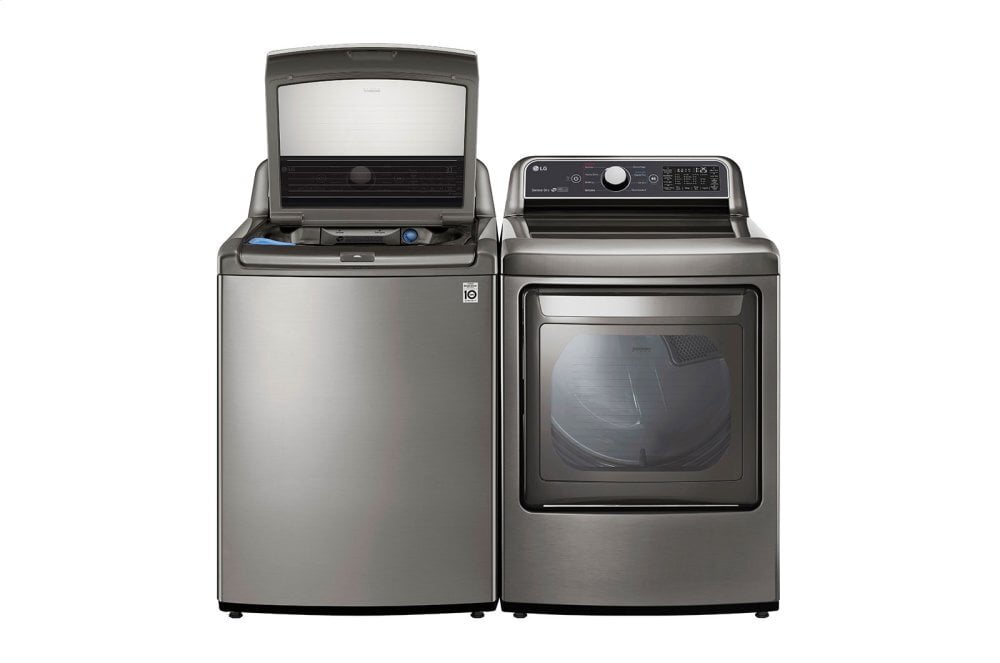 Lg WT7305CV 4.8 Cu. Ft. Mega Capacity Smart Wi-Fi Enabled Top Load Washer With Agitator And Turbowash3D&#8482; Technology