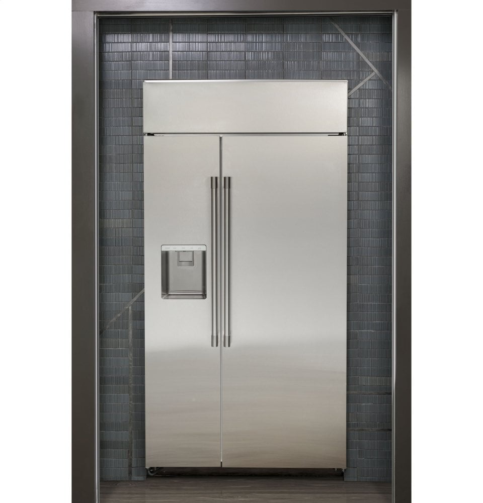 Monogram ZISS420DNSS Monogram 42" Smart Built-In Side-By-Side Refrigerator With Dispenser