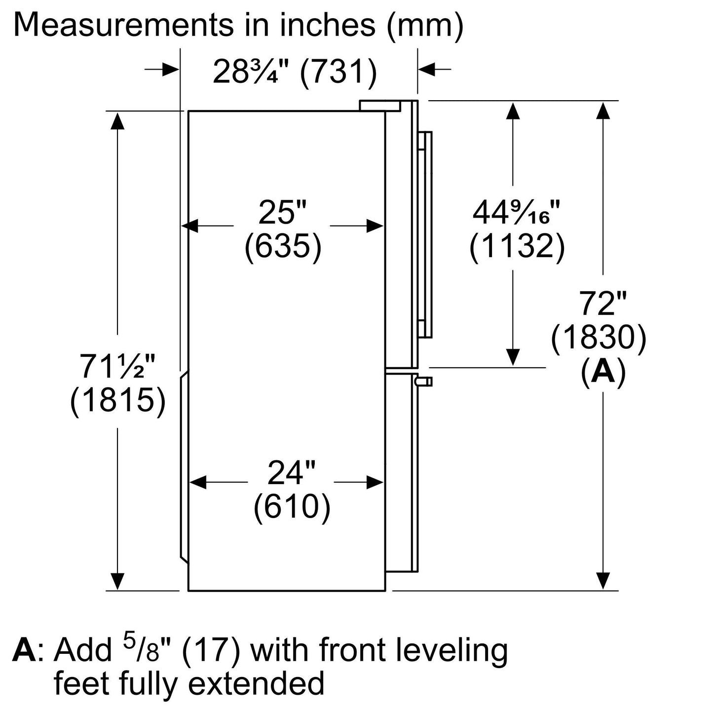 Thermador T36FT820NS Freedom® French Door Bottom Mount Refrigerator 36'' Professional Stainless Steel T36Ft820Ns