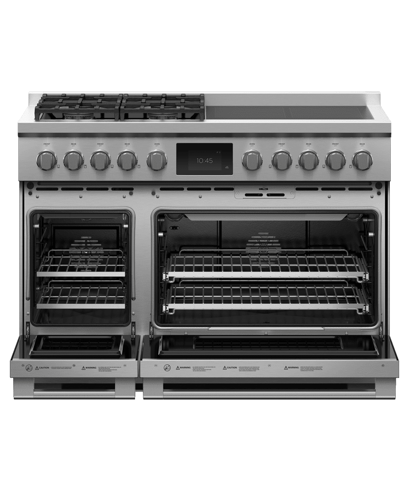 Fisher & Paykel RHV3484L Dual Fuel Range, 48", 4 Burners, 4 Induction Zones, Self-Cleaning, Lpg