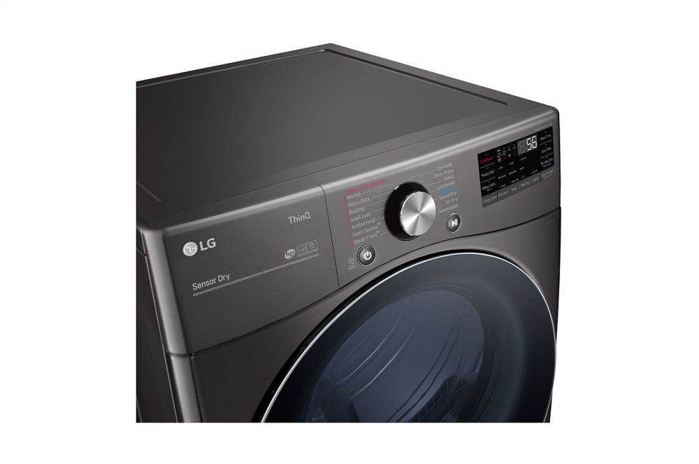 Lg DLEX4200B 7.4 Cu. Ft. Ultra Large Capacity Smart Wi-Fi Enabled Front Load Electric Dryer With Turbosteam&#8482; And Built-In Intelligence