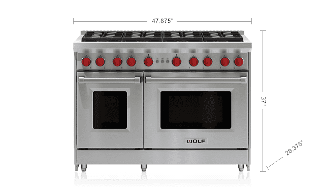 Wolf GR488LP 48" Gas Range - 8 Burners