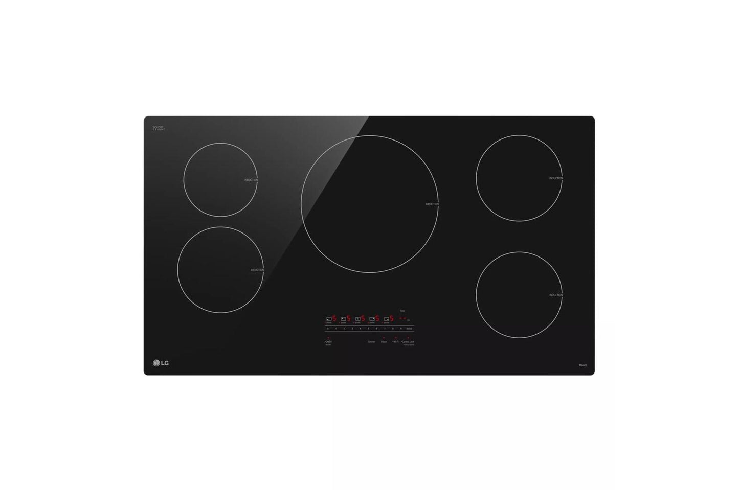 Lg CBIH3613BE 36" Smart Induction Cooktop With Ultraheat&#8482; 4.3Kw Element