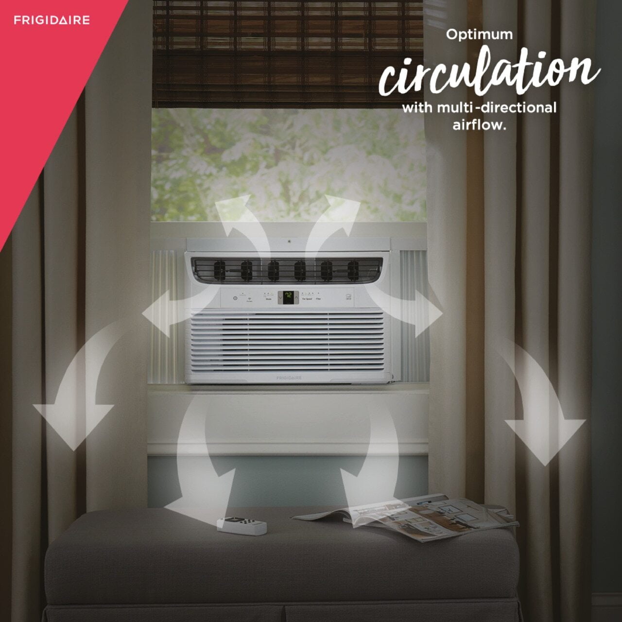 Frigidaire FHWW063WBE Frigidaire 6,000 Btu Connected Window-Mounted Room Air Conditioner