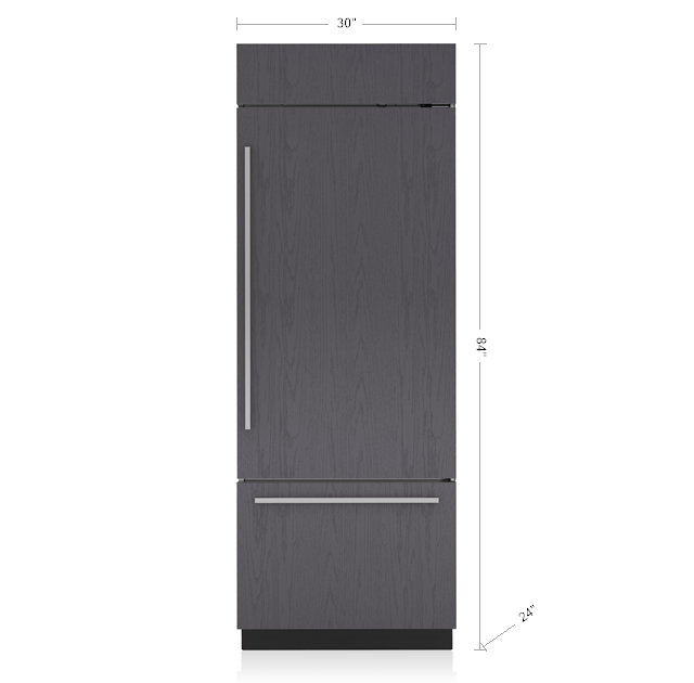 Sub-Zero CL3050UIDOL 30" Classic Over-And-Under Refrigerator/Freezer With Internal Dispenser - Panel Ready