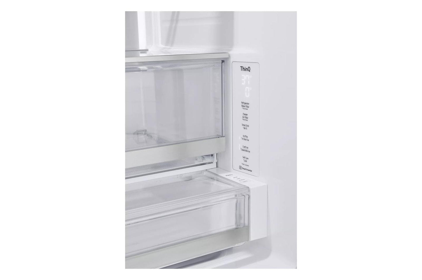 Lg LRYKC2606D 26 Cu. Ft. Smart Mirror Instaview® Counter-Depth Max&#8482; French Door Refrigerator With Four Types Of Ice