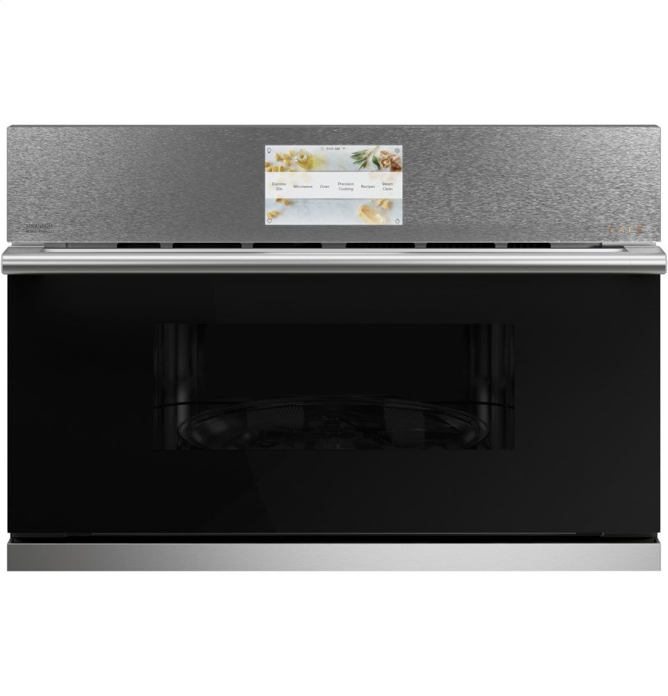 Cafe CSB913M2NS5 Café 30" Smart Five In One Oven With 120V Advantium® Technology In Platinum Glass