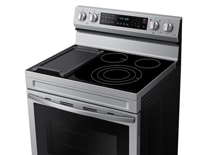 Samsung NE63A6711SS 6.3 Cu. Ft. Smart Freestanding Electric Range With No-Preheat Air Fry, Convection+ & Griddle In Stainless Steel