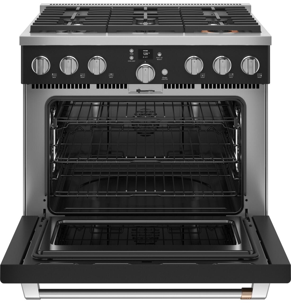 Cafe C2Y366P3TD1 Café&#8482; 36" Smart Dual-Fuel Commercial-Style Range With 6 Burners (Natural Gas)