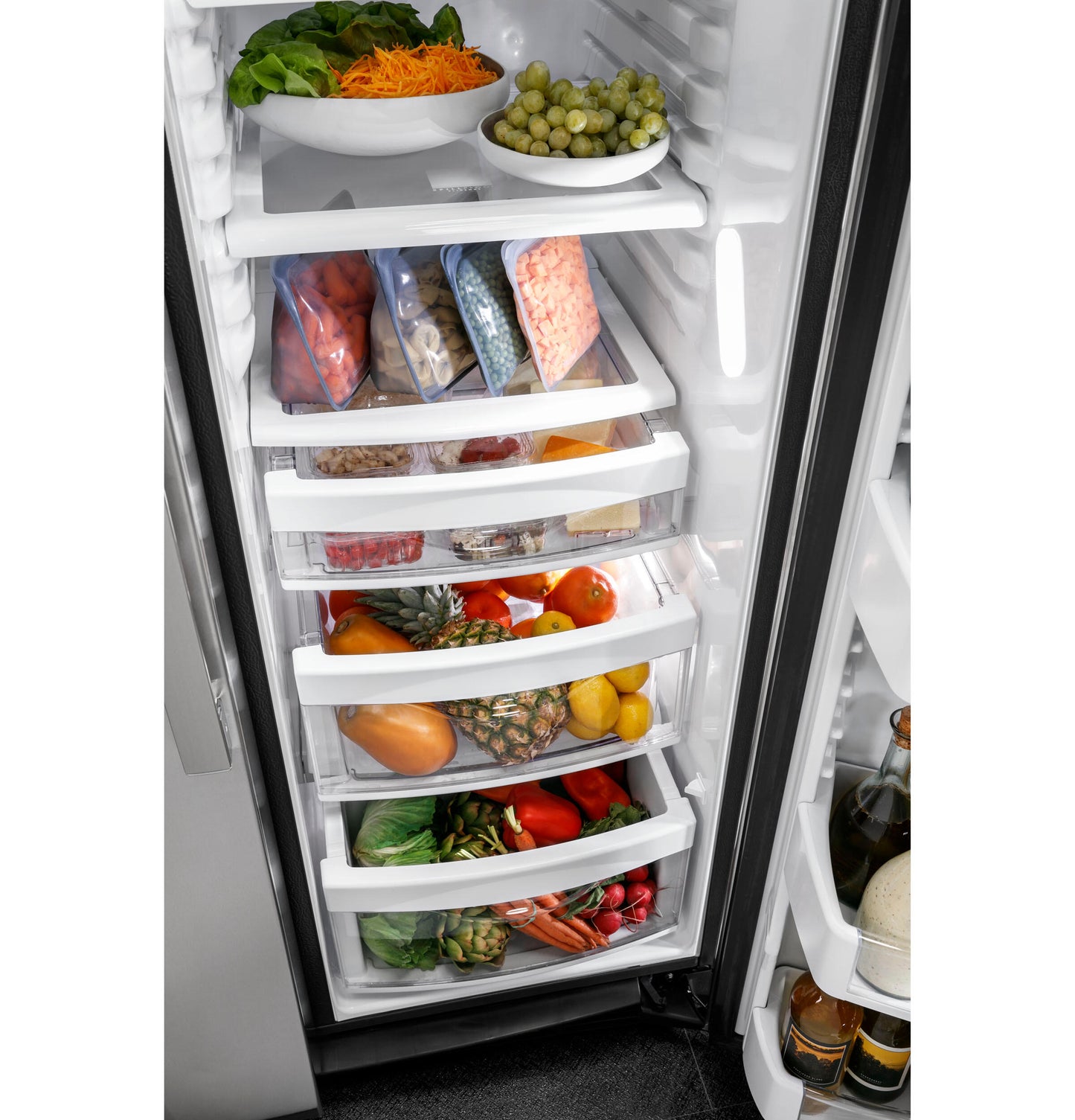 Ge Appliances PZS22MYKFS Ge Profile&#8482; Series 21.9 Cu. Ft. Counter-Depth Side-By-Side Refrigerator