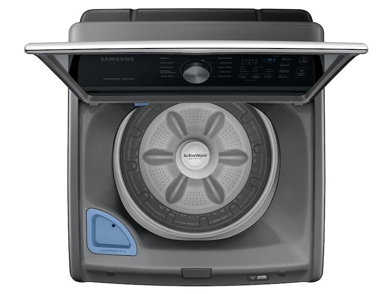 Samsung WA44A3405AP 4.4 Cu. Ft. Top Load Washer With Activewave&#8482; Agitator And Active Waterjet In Platinum